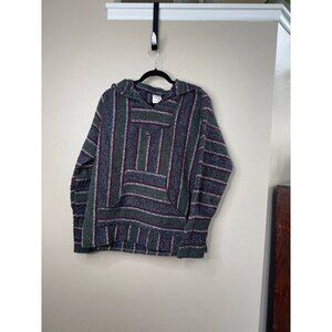 Franks Textiles‎ Gray Poncho Size L long sleeve hooded pullover